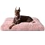 EHEYCIGA Fluffy Dog Crate Bed, Plush Extra Large Dog Pillow, Grey