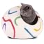 Cat Cave - Merino Wool Bed for Indoor Cats (Light Gray, Medium)