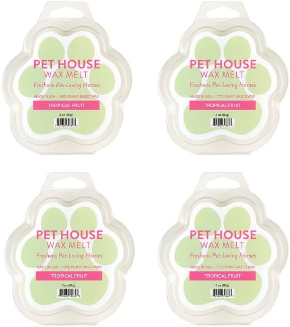 Fresh Citrus Scented Wax Melts Plant-Based Wax, 4 Pack Pet House