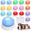 Jerify 16 Pcs Voice Recordable Dog Buttons for Communication, Black