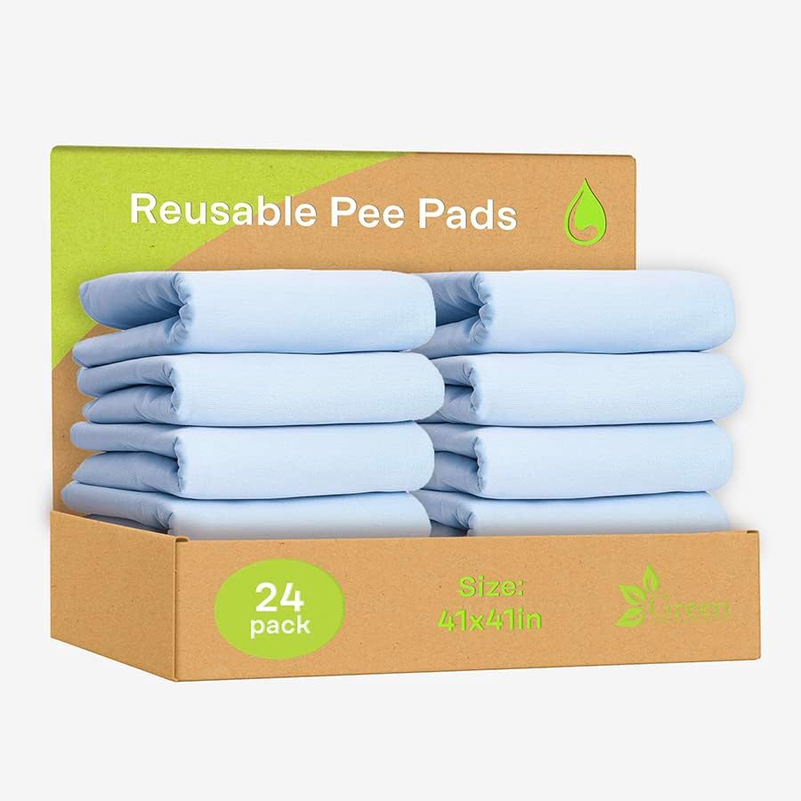 Washable Underpads - Large Pads for use as Incontinence Bed Pads, Reusable Pet Pads, Great for Dogs, Cats, Bunny, Seniors Bed Pad (Pack of 2 - 41x41)