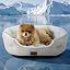 Bedsure Small Dog Bed Washable,Round Cat Beds for Indoor Cats,20in Camel