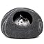 Cat Cave - Merino Wool Bed for Indoor Cats (Light Gray, Medium)