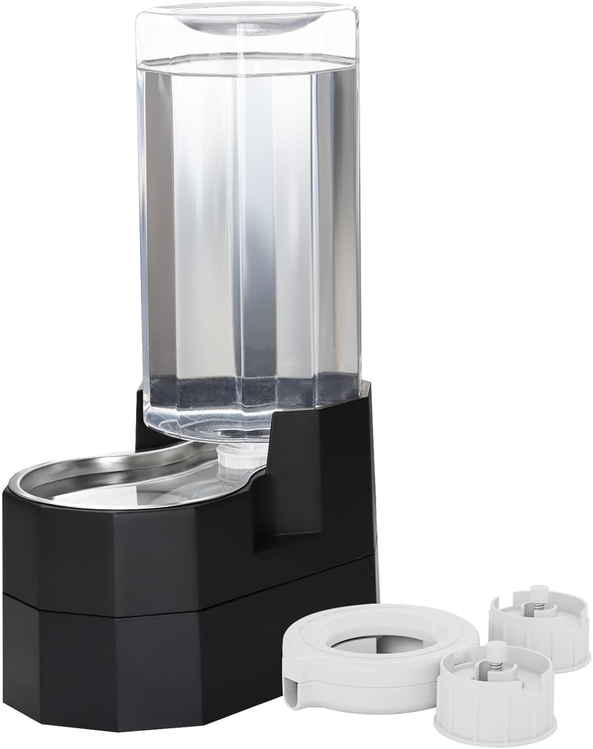 5L Cat Gravity Water Bowl Dispenser: Stainless Steel Bowl