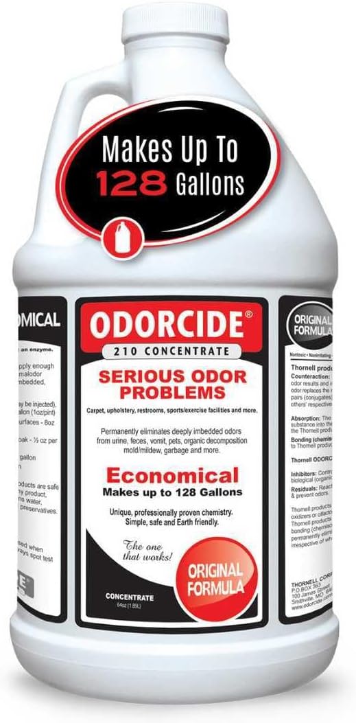Odorcide Odor Eliminator Concentrate: Odor Eliminator for Strong Odor on Carpets, Hardwood & More - Smoke, Sweat & Pet Odor Eliminator for Home w/Non-Enzymatic Formula, 16 oz…