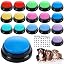 Jerify 16 Pcs Voice Recordable Dog Buttons for Communication, Black