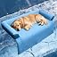 Calming Dog Bed Fluffy Plush Dog Mat for Furniture Protector with Removable Washable Cover for Large Medium Small Dogs and Cats (Large, Light Grey)