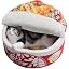 寵幸 Ramen Noodle Cat Bed, Soft Warm Washable for Cats Dogs