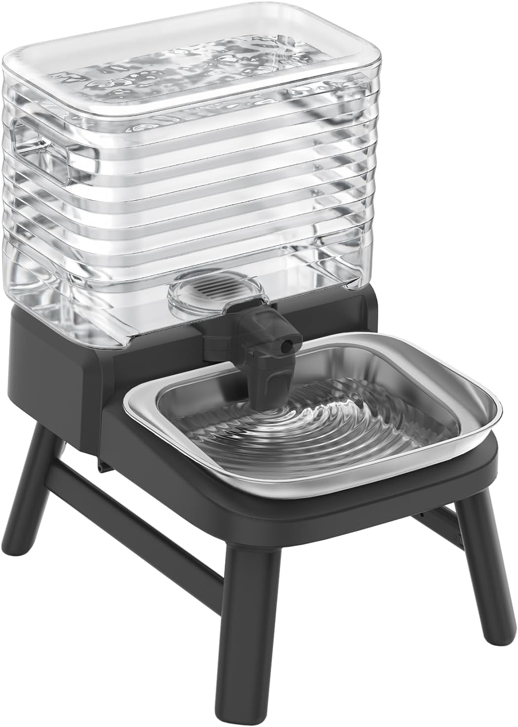 Dog Water Bowl Dispenser for Large Breed with Patent Faucet, 12L/3.2 Gallon