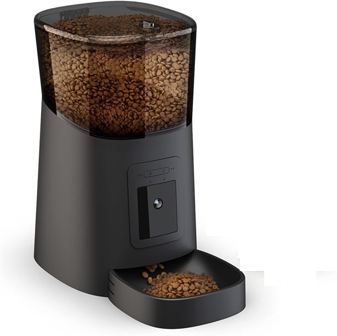 Cat Automatic Feeders Camera Automatic Pet Feeder Cat Food Dispenser Video Auto for Cats Dogs Dry Bowl