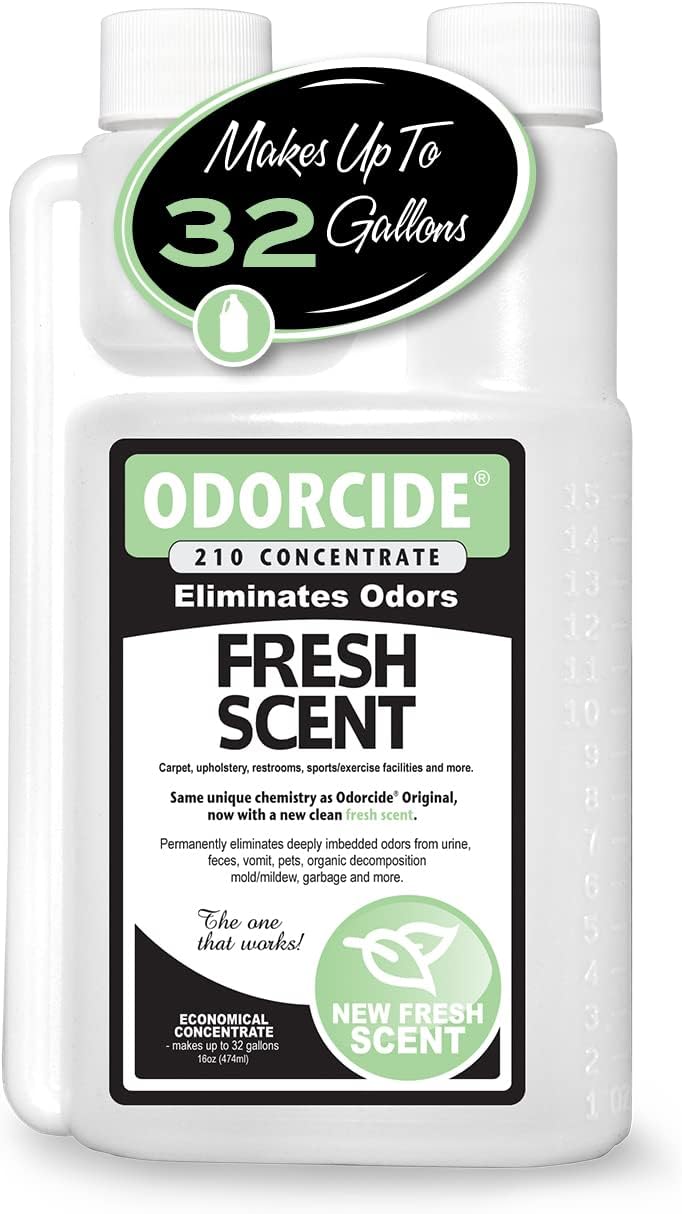 Odorcide Odor Eliminator Concentrate: Odor Eliminator for Strong Odor on Carpets, Hardwood & More - Smoke, Sweat & Pet Odor Eliminator for Home w/Non-Enzymatic Formula, 16 oz…
