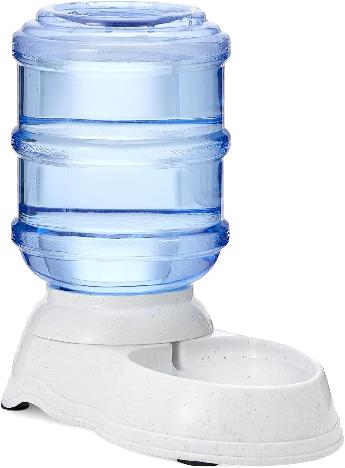 Basics Automatic Pet Water Dispenser and Gravity Food Feeder Set for Cat and Dog, Easy to Clean, 152fl.oz food feeder, 135.3fl.oz water dispenser, Small, Pack of 2