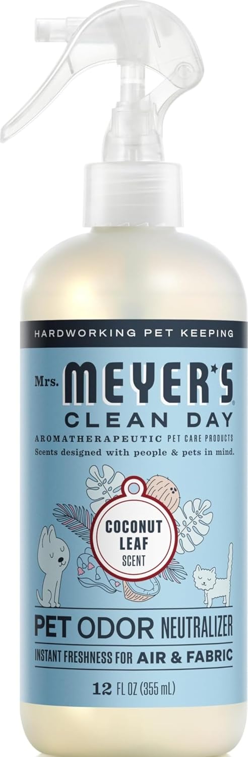 MRS. MEYER'S CLEAN DAY Pet Odor Neutralizer, Orange Blossom Scent, 12 Fl Oz (Pack of 6)