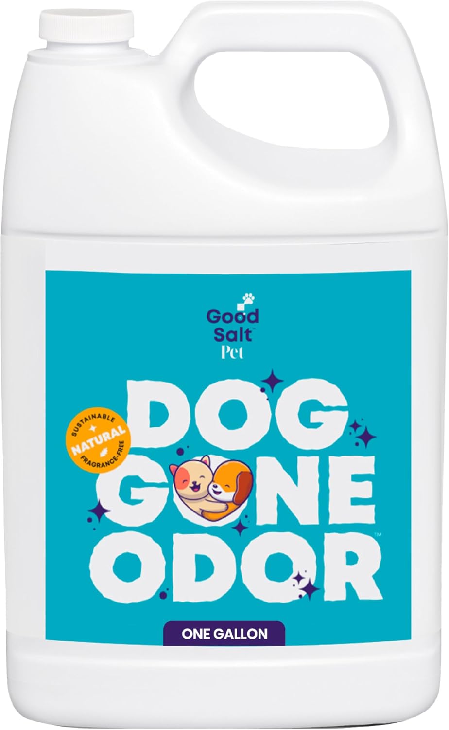 Good Salt Pet Dog Gone Odor, Natural & Fragrance Free Scent Neutralizer, Made in the USA, 1 Gallon Bottle