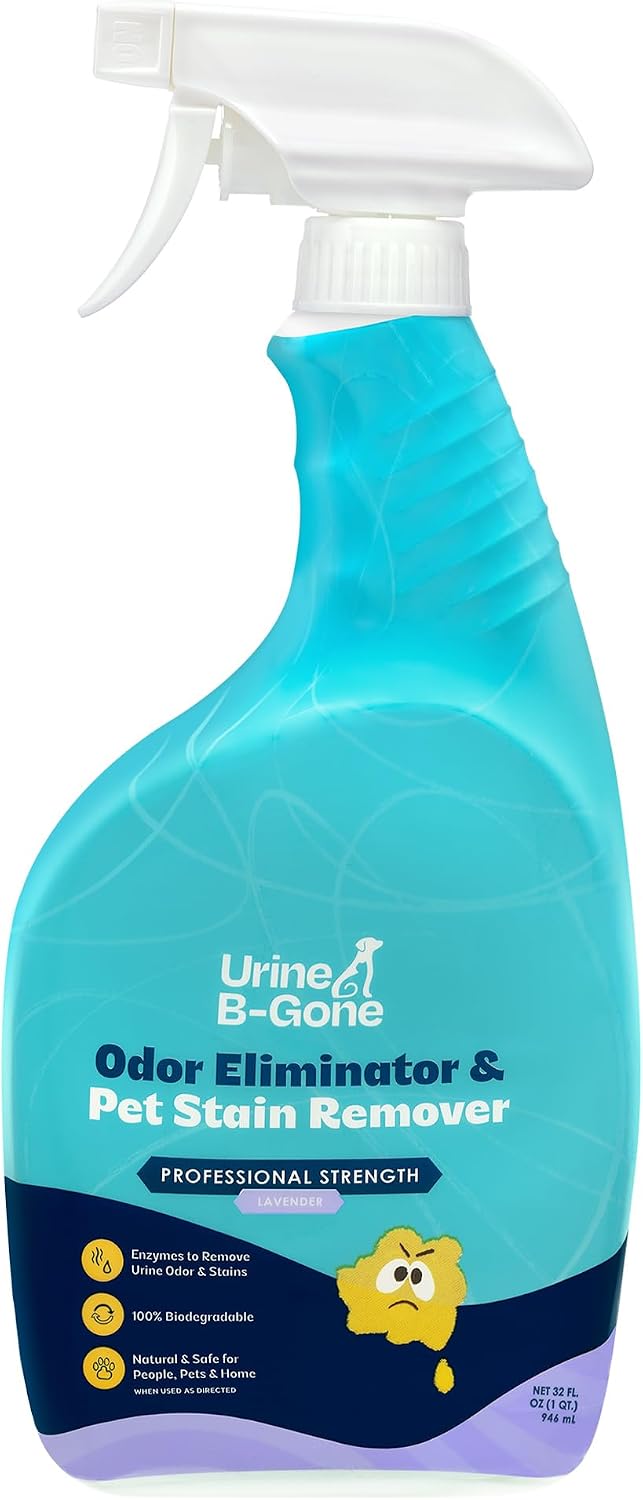 Urine B-Gone Enzyme Cleaner for Human, Cat & Dog Urine, Citrus, 1 Gallon
