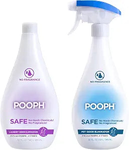 POOPH Pet Odor Eliminator & Laundry Odor Eliminator, 32 oz - Pack of 2