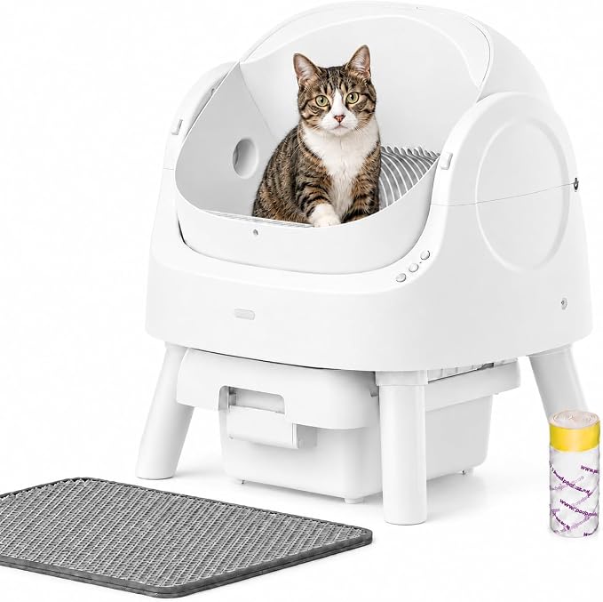 Self Cleaning Litter Box, Self Cleaning Cat Litter Box, Open-Top Design