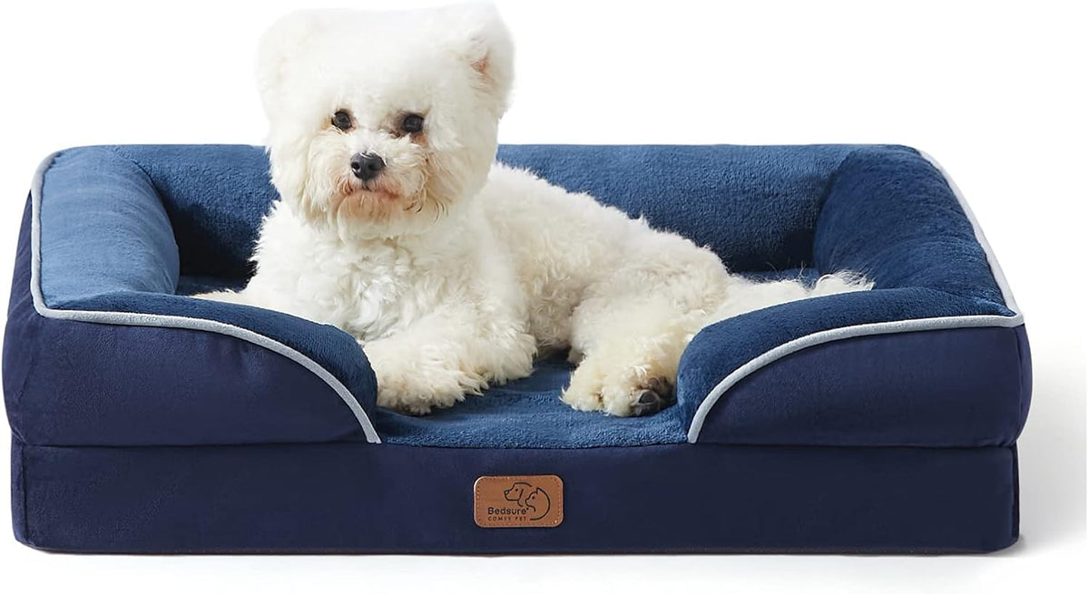Bedsure Orthopedic Dog Bed Medium Washable Original Design, 28" Grey