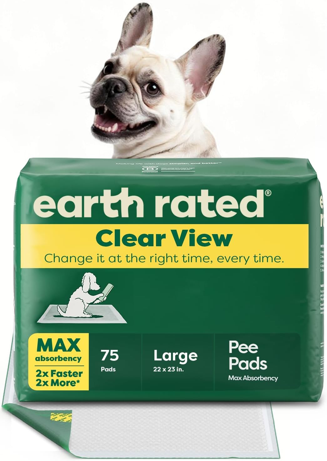 Regular (L) Dog & Puppy Pee Pads, Discreet Top, Max Absorbency, 40CT