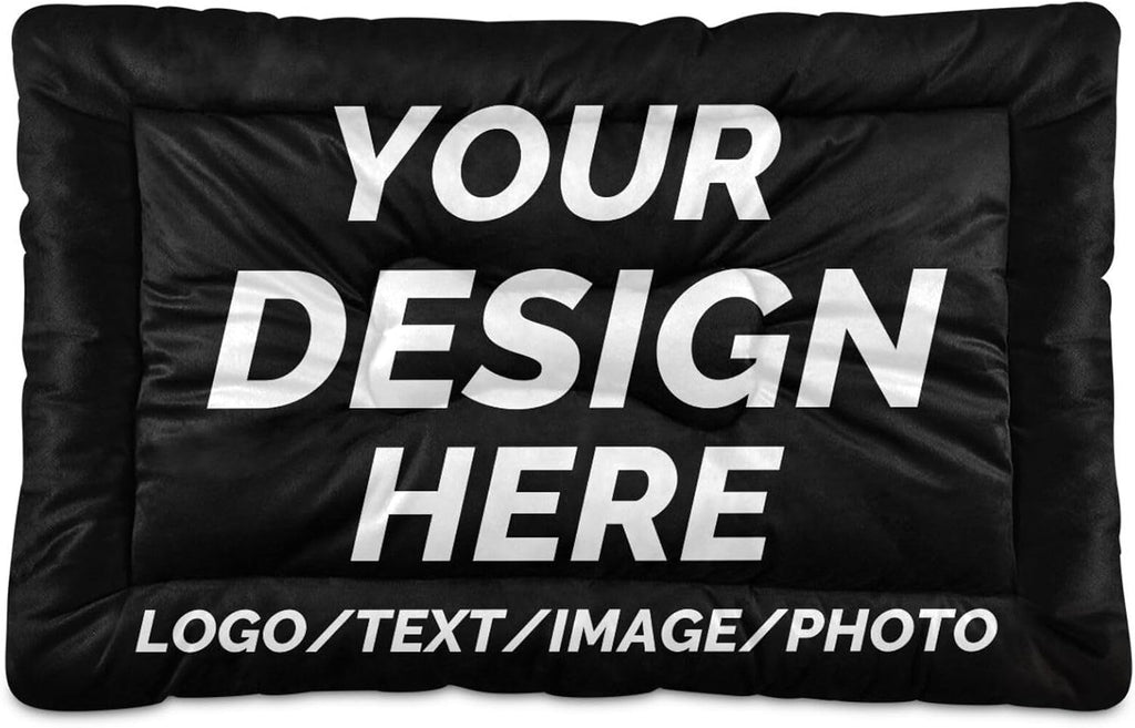 Custom Dog Cat Comfy Fluffy Pet Bed Mat Your Own Design Photo Logo Text Pet Sleeping Mat Print On Demand(36x24in)