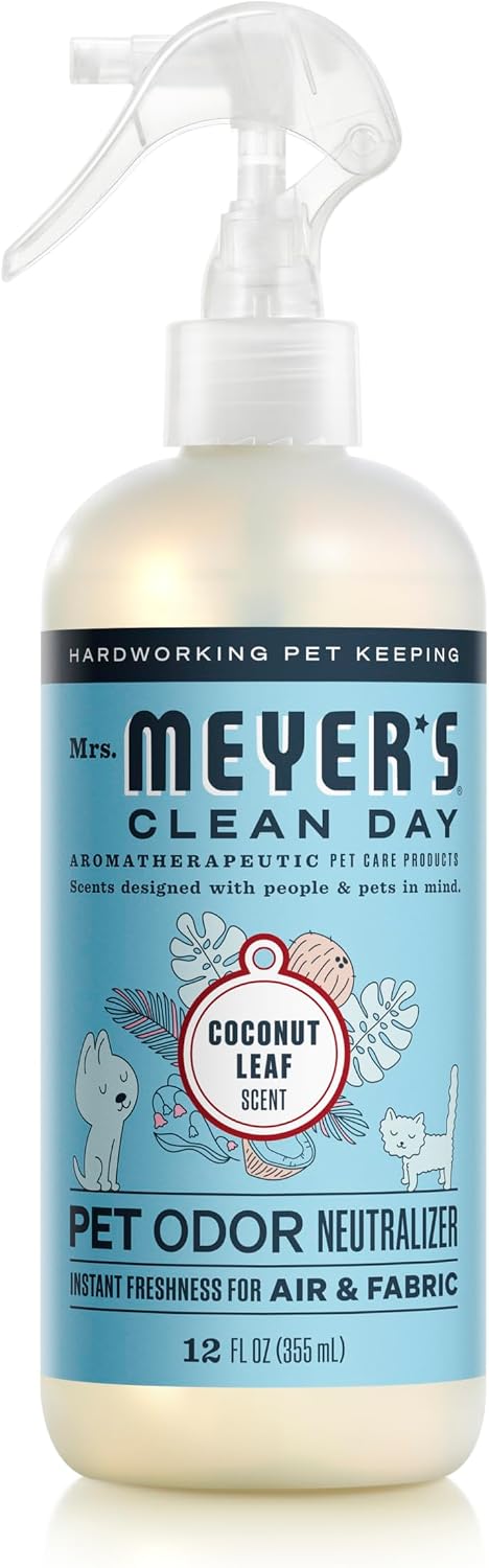 MRS. MEYER'S CLEAN DAY Pet Odor Neutralizer, Orange Blossom Scent, 12 Fl Oz (Pack of 6)