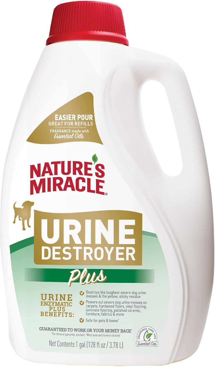 Nature's Miracle Dog Urine Destroyer Plus, Enzymatic Cleaner, 1 gal