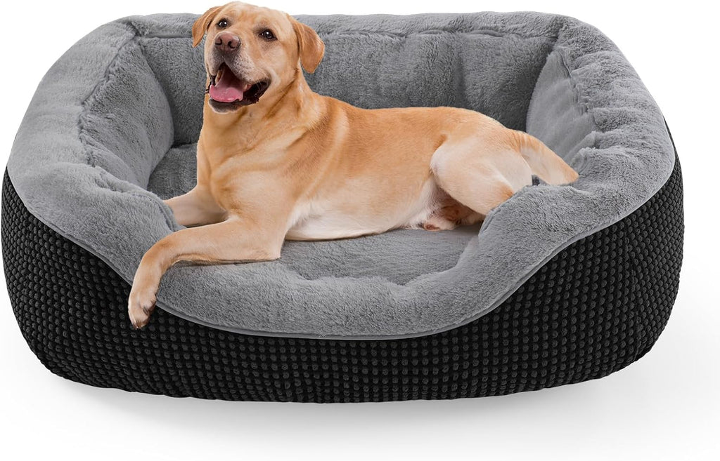 Small Dog Bed for Small Dogs, Cat Beds for Indoor Cats Washable, Orthopedic Dog Bed, Warming Soft Calming Sleeping Puppy Bed Durable Pet Bed with Anti-Slip Bottom S(20"x19"x6")