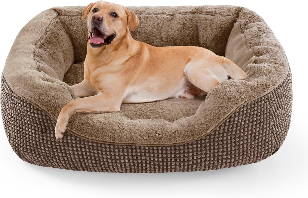 Small Dog Bed for Small Dogs, Cat Beds for Indoor Cats Washable, Orthopedic Dog Bed, Warming Soft Calming Sleeping Puppy Bed Durable Pet Bed with Anti-Slip Bottom S(20"x19"x6")