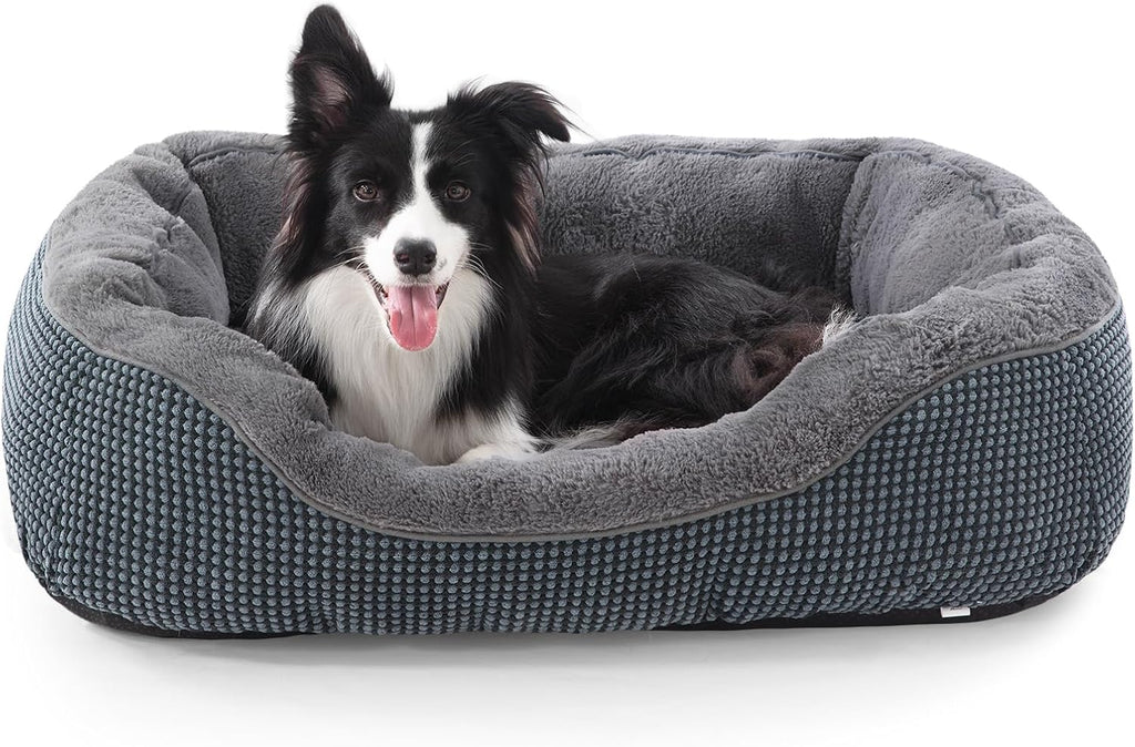 Small Dog Bed for Small Dogs, Cat Beds for Indoor Cats Washable, Orthopedic Dog Bed, Warming Soft Calming Sleeping Puppy Bed Durable Pet Bed with Anti-Slip Bottom S(20"x19"x6")