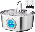 Cat Water Fountain Stainless Steel: 74oz/2.2L Cat Fountain for Drinking