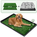 HQ4US 4LEGS Grass Pee Pads for Dogs Potty with Foldable Dog Litter Box