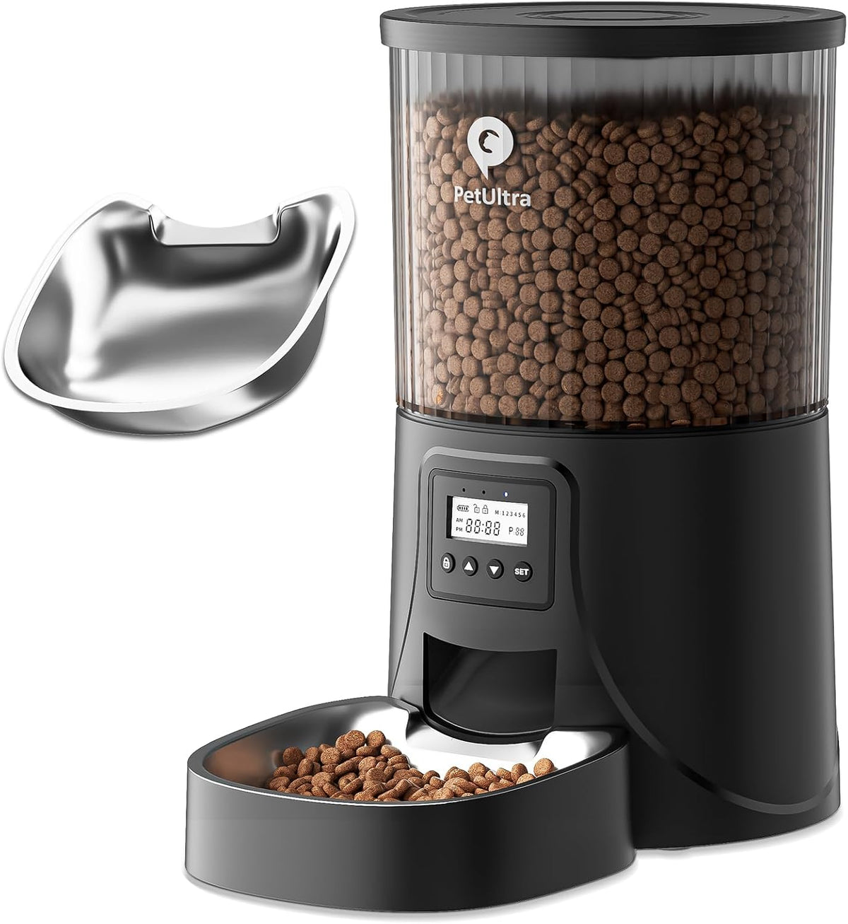 Automatic Cat Feeder: 4L Timed Cats Food Dispenser Programmable
