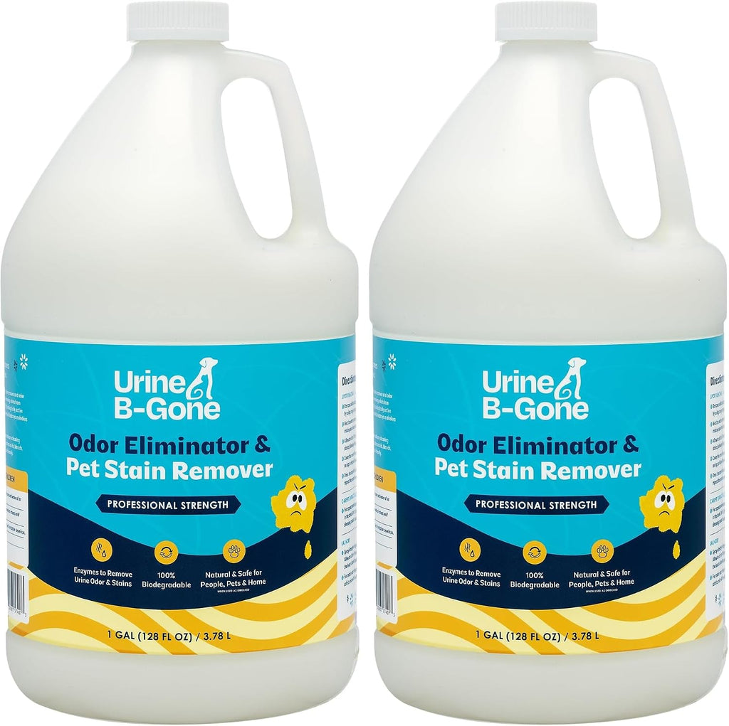 Urine B-Gone Enzyme Cleaner for Human, Cat & Dog Urine, Citrus, 1 Gallon