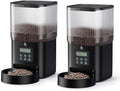 Automatic Cat Food Dispenser,2 Packs 5L Automatic Dog Feeder Programmable Control 1-6 Meals Per Day,Automatic Pet Feeder for Cats and Dogs,10s Voice Recorder & Dual Power Supply