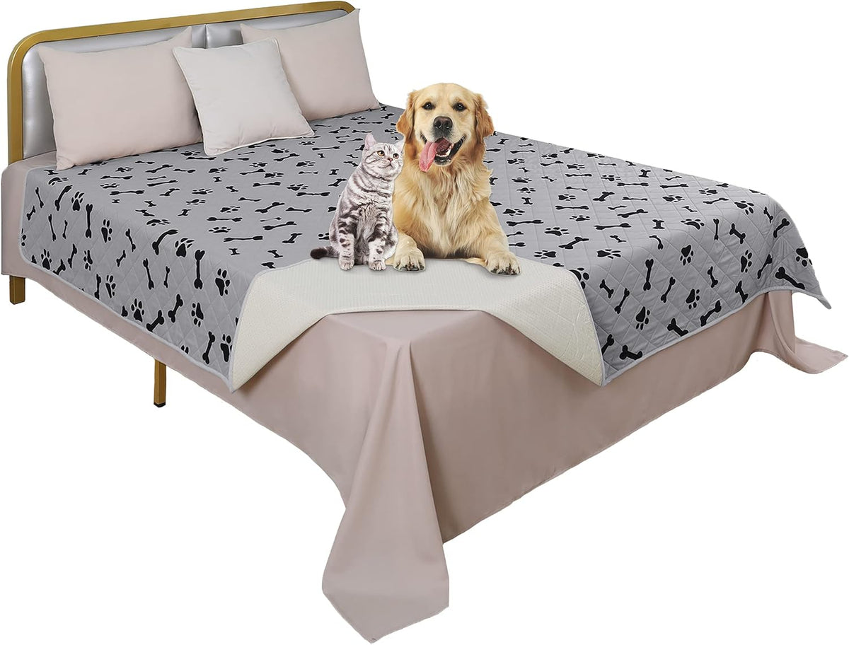Dog Crate Pee Pads - Wahable Dog Rugs Non-Slip Puppy Pads for Small Dogs, Water Absorb Training Pads (4060 Gray)