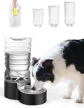 Heouvo 2.5 Gal Gravity Dog Water Dispenser with Wide-Mouth Tank(9.5L-Black)