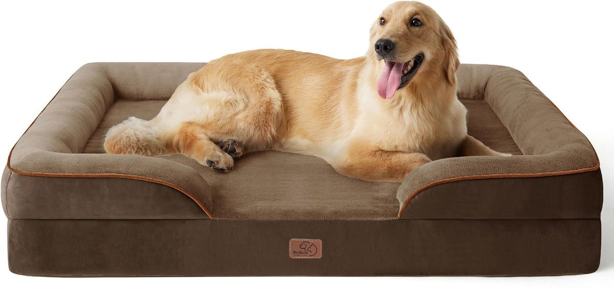 Bedsure Orthopedic Dog Bed Medium Washable Original Design, 28" Grey
