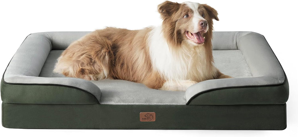Bedsure Orthopedic Dog Bed Medium Washable Original Design, 28" Grey