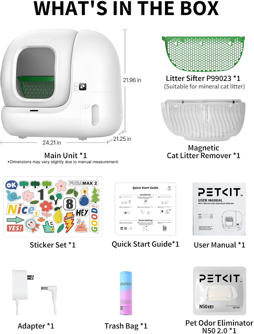 PETKIT PuraMax 2 Odor Free Automatic Cat Litter Box,with 2-Year Coverage