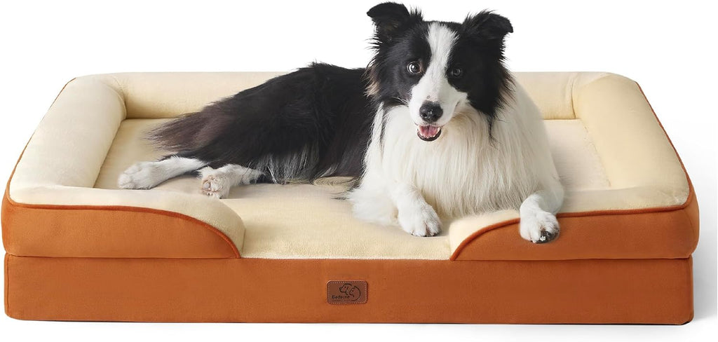 Bedsure Orthopedic Dog Bed Medium Washable Original Design, 28" Grey