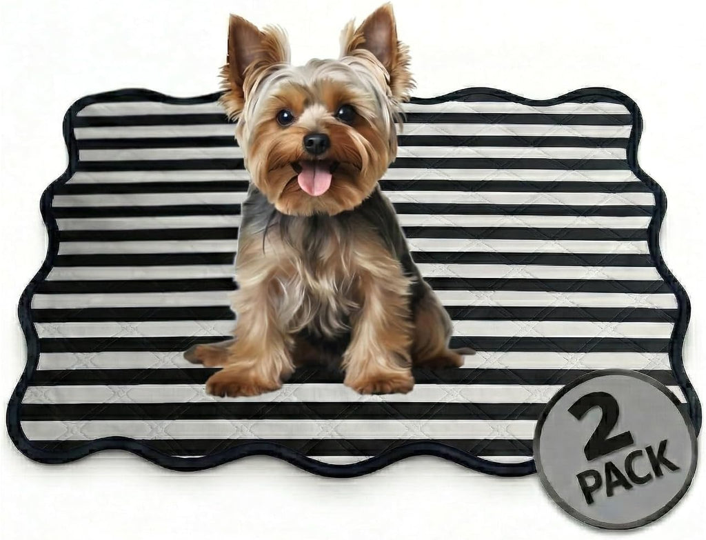 PUPIBOO Washable Pee Pads for Dogs and Cats - Super Absorbent Reusable Puppy Training Pads - 100% Waterproof, Leak-Proof & Non-Slip Whelping Pads for Pet Housebreaking