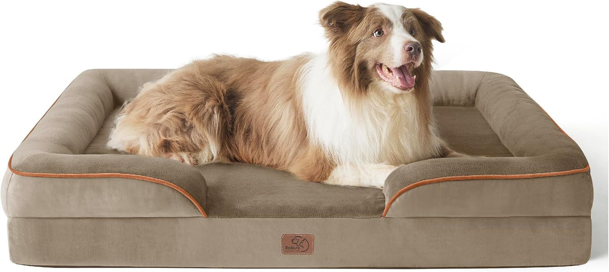 Bedsure Orthopedic Dog Bed Medium Washable Original Design, 28" Grey