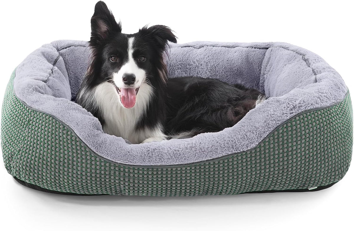 Small Dog Bed for Small Dogs, Cat Beds for Indoor Cats Washable, Orthopedic Dog Bed, Warming Soft Calming Sleeping Puppy Bed Durable Pet Bed with Anti-Slip Bottom S(20"x19"x6")