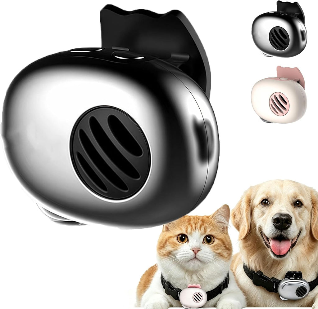 Ai Pet Translator & Real-Time GPS Tracker, with Two-Way Voice Translation, Ip65 Waterproof Lightweight Pet Behavior Interpreter Locator for Cats Small Medium Dogs (Black)