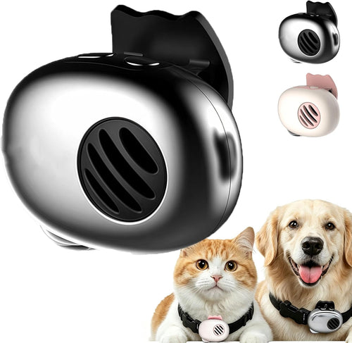 Ai Pet Translator & Real-Time GPS Tracker, with Two-Way Voice Translation, Ip65 Waterproof Lightweight Pet Behavior Interpreter Locator for Cats Small Medium Dogs (Black)