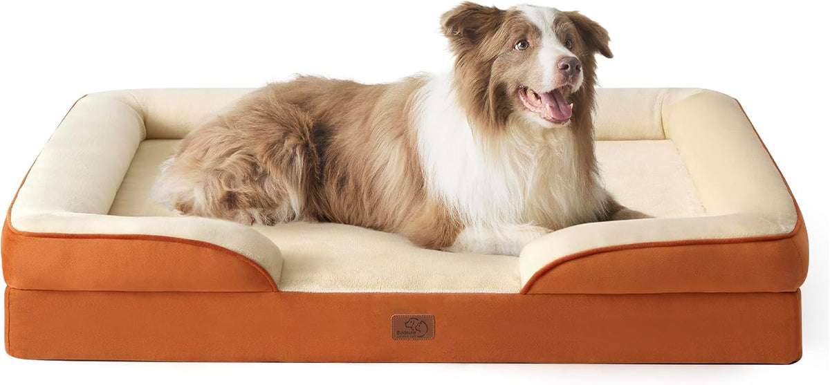 Bedsure Orthopedic Dog Bed Medium Washable Original Design, 28" Grey