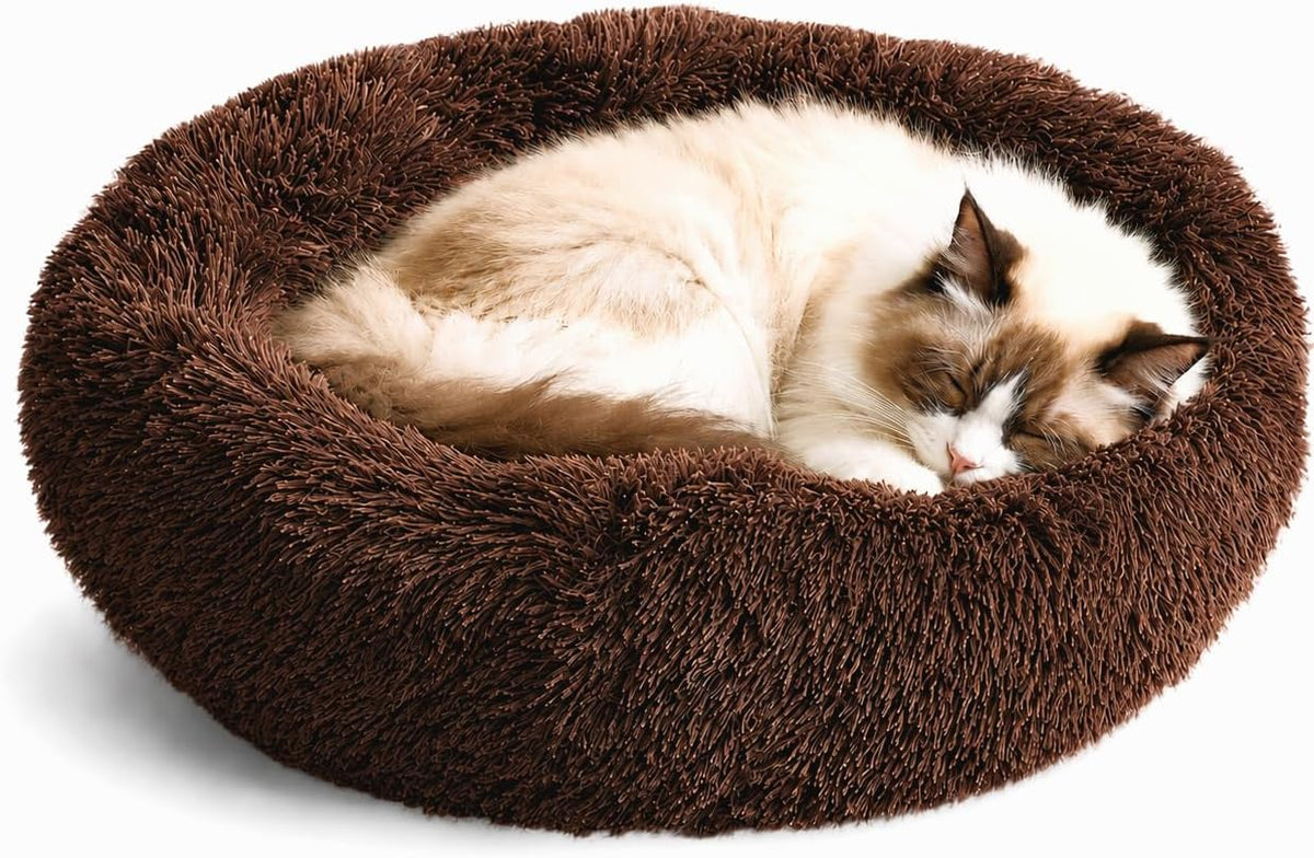 Cat Beds for Indoor Cats & Small Dog, Fluffy Cat Bed