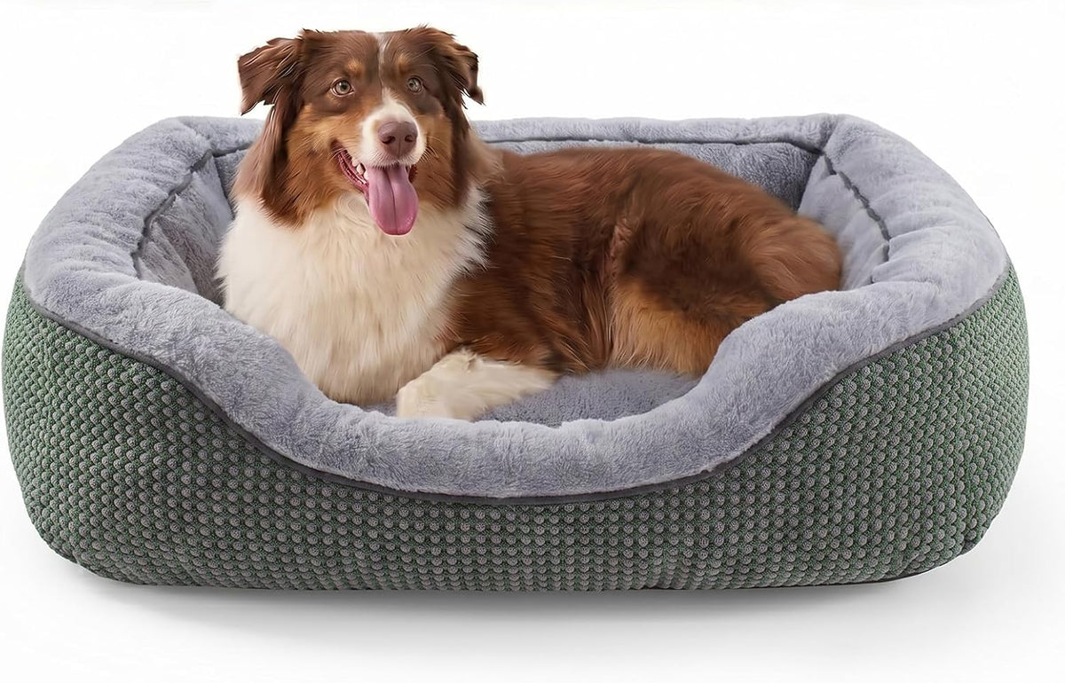 Small Dog Bed for Small Dogs, Cat Beds for Indoor Cats Washable, Orthopedic Dog Bed, Warming Soft Calming Sleeping Puppy Bed Durable Pet Bed with Anti-Slip Bottom S(20"x19"x6")