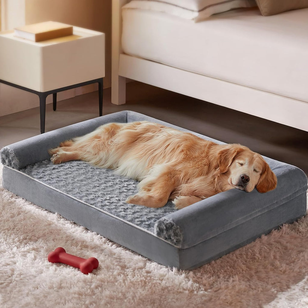 Orthopedic Washable Large Dog Bed for Senior Dog Comfy Sleep