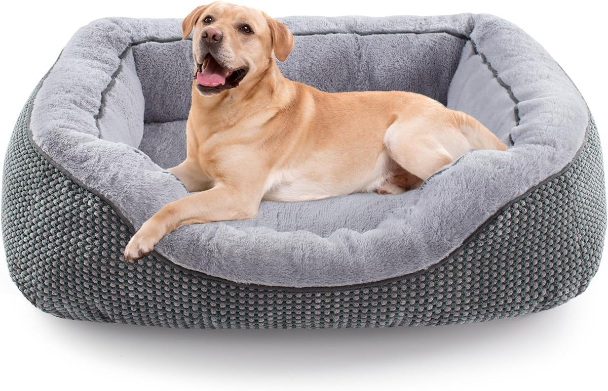 Small Dog Bed for Small Dogs, Cat Beds for Indoor Cats Washable, Orthopedic Dog Bed, Warming Soft Calming Sleeping Puppy Bed Durable Pet Bed with Anti-Slip Bottom S(20"x19"x6")